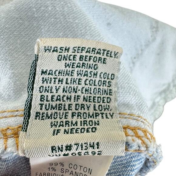 L.L. Bean Favorite Fit Cotton Light Wash Knee Length Jean Skirt Size 6 - Picture 7 of 7